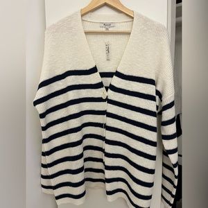Madewell V Neck Button Front Cardigan - Size Large